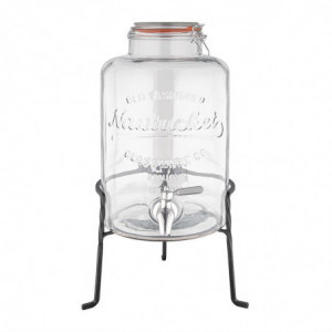 Veejaotur Retro klaasist alusega 8,5 L - Olympia - Fourniresto