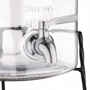 Veejaotur Retro klaasist alusega 8,5 L - Olympia - Fourniresto