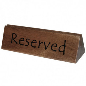 Puidust reserveeritud stend 150 x 35 mm - Olympia - Fourniresto