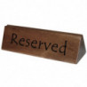 Puidust reserveeritud stend 150 x 35 mm - Olympia - Fourniresto