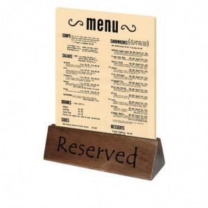 Puidust reserveeritud stend 150 x 35 mm - Olympia - Fourniresto