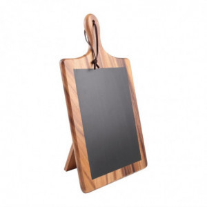 Tahvel akaatsiapuidust ja lehtkivist toega 220 x 25 mm - T&G Woodware - Fourniresto