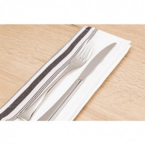 Laudlinad Bistro triibulise mustri ja mõõtudega 560 x 460 mm - 10 tk komplektis - FourniResto - Fourniresto