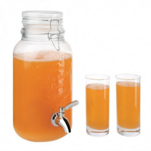 Retrostiilis joogiautomaat metallist sulgemisega 3,6 L - Olympia - Fourniresto