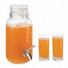 Retrostiilis joogiautomaat metallist sulgemisega 3,6 L - Olympia - Fourniresto