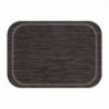 Serveerimisalus libisemisvastase pinnaga wenge melamiinist 375 x 265 mm - Roltex - Fourniresto