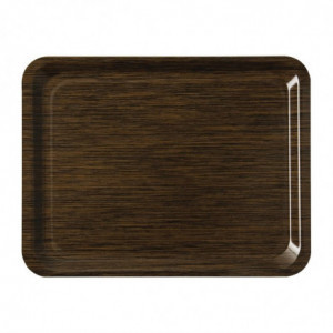 Serveerimisalus libisemisvastase pinnaga wenge melamiinist 430 x 330 mm - Roltex - Fourniresto