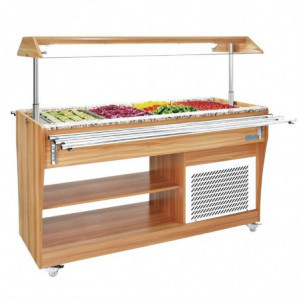 Buffetkapp keskne jahutusega 4 GN 1/1 - Polar - Fourniresto