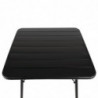 Must terasest ruudukujuline must lattlaud 700 x 700 mm - Bolero - Fourniresto