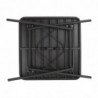 Must terasest ruudukujuline must lattlaud 700 x 700 mm - Bolero - Fourniresto