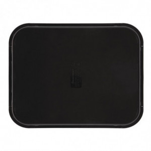Nelikantne libisemisvastane klaaskiust Camtread must 45,7 cm - Cambro - Fourniresto