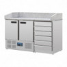 Pitsalaud marmorist peal 2 ust 6 sahtliga taignatehase seeria G - Polar - Fourniresto