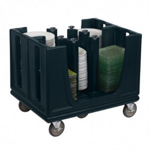 Reguleeritav taldrikuvanker sinise kriidivärvi 45 kuni 60 taldrikuga - Cambro - Fourniresto
