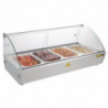 Vaba teenindusvitrin soojendusega Slim 220L - Buffalo - Fourniresto