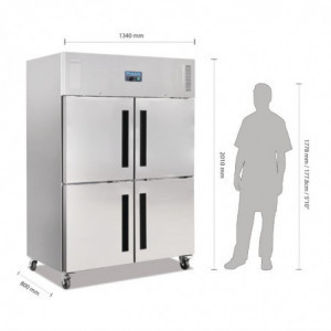 Külmik kahe uksega GN 2/1 600 L - Polar - Fourniresto