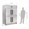 Positiivne külmik 2 ustega GN 2/1 seeria G 1200 L - Polar - Fourniresto