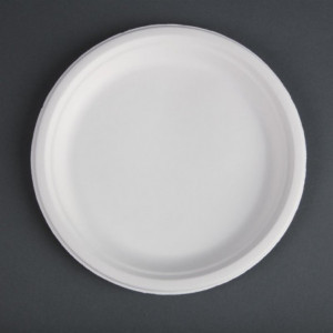 Toidujäätmetest valmistatud kompostitavad taldrikud 26 cm - 50 tk komplektis - Fiesta Green - Fourniresto