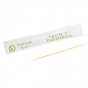 Bambusest biolagunevad ühekordsed hambaharjad Swantex - komplektis 1000 tk - FourniResto - Fourniresto