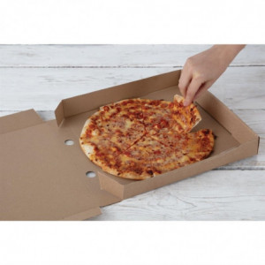 Cartons à Pizza Kraft 30cm - Lot de 100 - Fiesta Green - Fourniresto