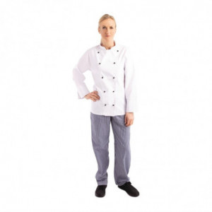 Kokandusvest Chicago pikkade varrukatega valge XXL suurus - Whites Chefs Clothing - Fourniresto
