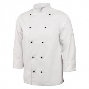 Kokandusvest Chicago pikkade varrukatega valge XXL suurus - Whites Chefs Clothing - Fourniresto