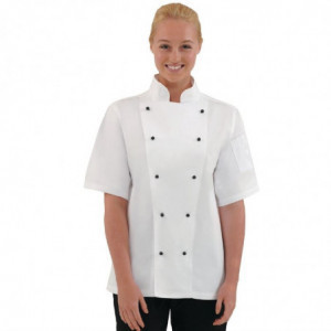 Kokavest Chicago lühikeste varrukatega valge S suurus - Whites Chefs Clothing - Fourniresto