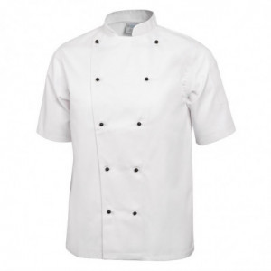 Kokavest Chicago lühikeste varrukatega valge S suurus - Whites Chefs Clothing - Fourniresto