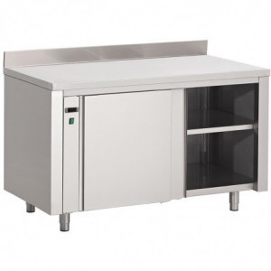 Roostevabast terasest soojenduskapp koos tagaseinaga - L 1400 x S 700mm - Gastro M