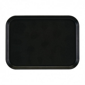 Nelikantne libisemisvastane klaaskiust EpicTread must 350mm - Cambro - Fourniresto