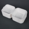 Hinged Bagasse Compostable Trays - 500 ml - 250 Pack - Fiesta Green