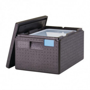 Mahuti Epp GN 1/1 ülaosaga avamisega koos GN 1/1 anuma ja kaanega - 46L - Cambro