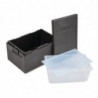 Mahuti Epp GN 1/1 ülaosaga avamisega koos GN 1/1 anuma ja kaanega - 46L - Cambro