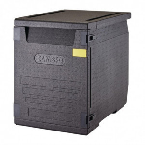 Eeslaadimisega Epp 600 x 400 mm esiküljega konteiner ilma liuguriteta - 155L - Cambro