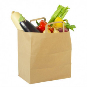 Suured komposteeritavad paberist ühekordsed kotid - P 250 mm - 250 tk komplektis - Vegware