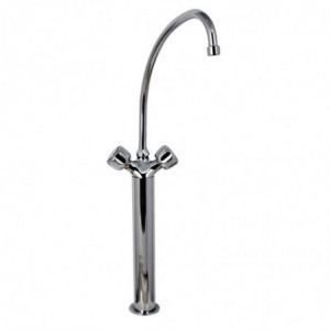 Segisti üheauguline mudel raskete 3/4" klapidega, 2 kraaniga sambal - L 300 mm - FourniResto