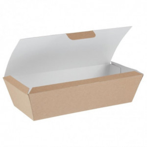 Komposteeritavad Kraft toidukarbid - L 250mm - 150 tk komplektis - Colpac