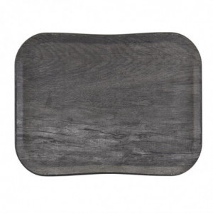 Plastikust tammehall Century loodusliku puidu väljanägemisega plaat - 360 x 460mm - Cambro - Fourniresto