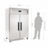 Külmik sügavkülmaga GN topeltuksed seeria G - 1200L - Polar - Fourniresto