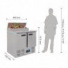 Jahutatud ettevalmistuslett pitsade ja salatite jaoks, seeria G - 254L - Polar - Fourniresto