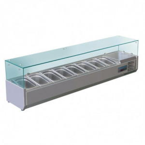 Külm koostisosade vitriin - 8 X GN 1/4 - Polar - Fourniresto