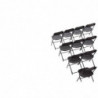 Mustad kokkupandavad toolid - 10 tükki komplektis - Bolero - Fourniresto