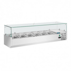 Külmikvitrin koostisosadega 5x GN 1/3 ja 1x GN 1/2 seeria G - Polar - Fourniresto