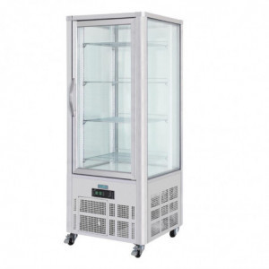 Vitrine küpsetistele roostevabast terasest 1 klaasuksega seeria G - 400L - Polar - Fourniresto