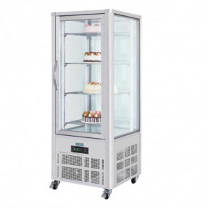 Vitrine küpsetistele roostevabast terasest 1 klaasuksega seeria G - 400L - Polar - Fourniresto