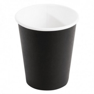 Ühekordsed mustad kuumade jookide topsid - 225 ml - 1000 tk komplekt - Fiesta