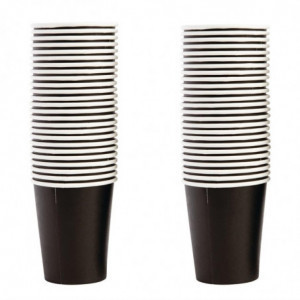 Ühekordsed kuumade jookide mustad tassid - 225 ml - 50 tk komplekt - Fiesta