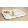 Iseteenindusega klaaskiust helehall plateau 355 x 460 mm - Olympia KRISTALLON - Fourniresto