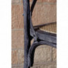 Patiniseeritud puidust toolid ristuvate seljadega - mustad - Bolero - Fourniresto
