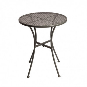 Ümmargune avatud terasest bistroolaud - 600 mm - Bolero - Fourniresto