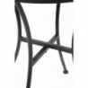 Ümar aukudega terasest bistroolaud - must - 600 mm - Bolero - Fourniresto